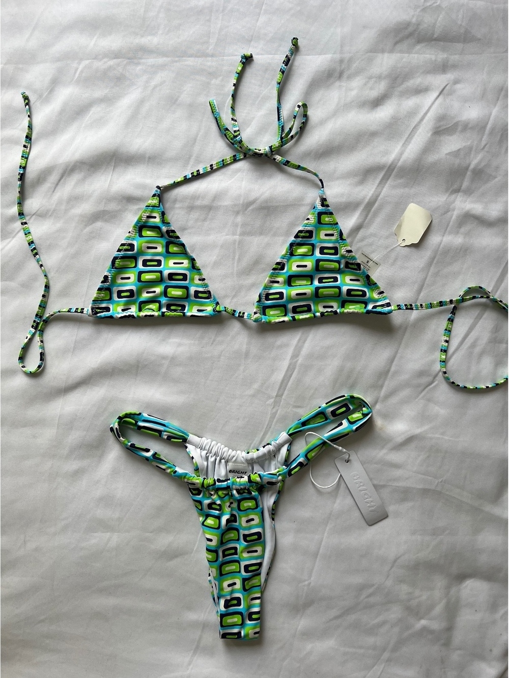 Bright Geometric Print Bikini Set- NWT\